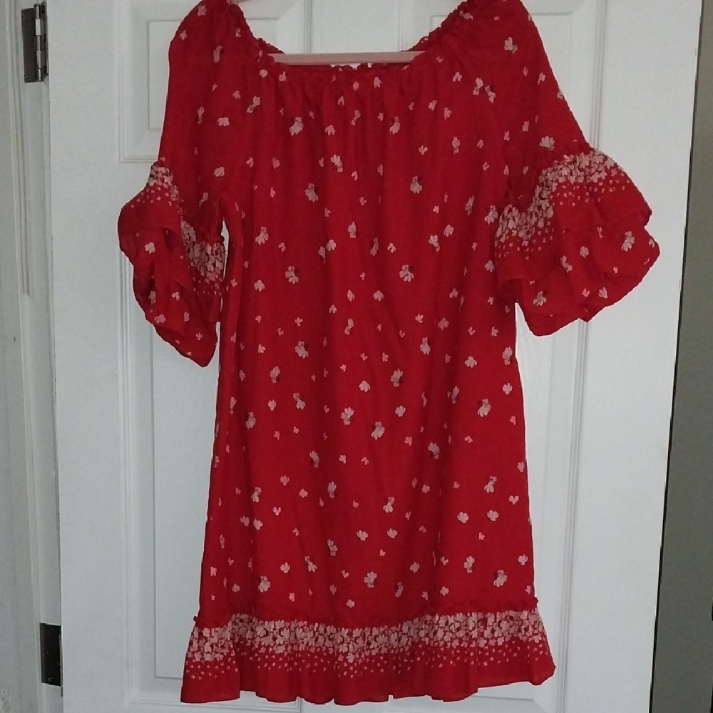 Ella Moon Red Floral Dress